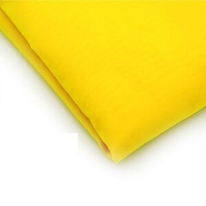 INTBUYING Silk Screen Mesh Screen Printing Mesh Fabric 200 Mesh (80T) Yellow 3 Yards Long 50 Inches Wide