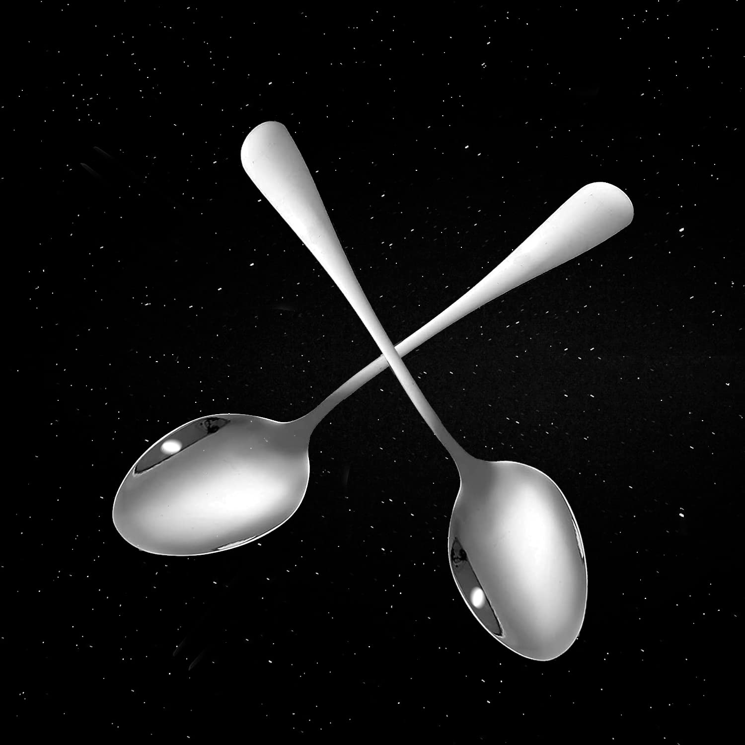 Spoons,Set of 30 Top Food Grade Stainless Steel Spoons Silverware, Dinner Tablespoons,Soup Spoons,Coffee Spoons, Slightly Big Tea Spoons, Flatware Spoons,6.69 Inches, Mirror Finish & Dishwasher Safe