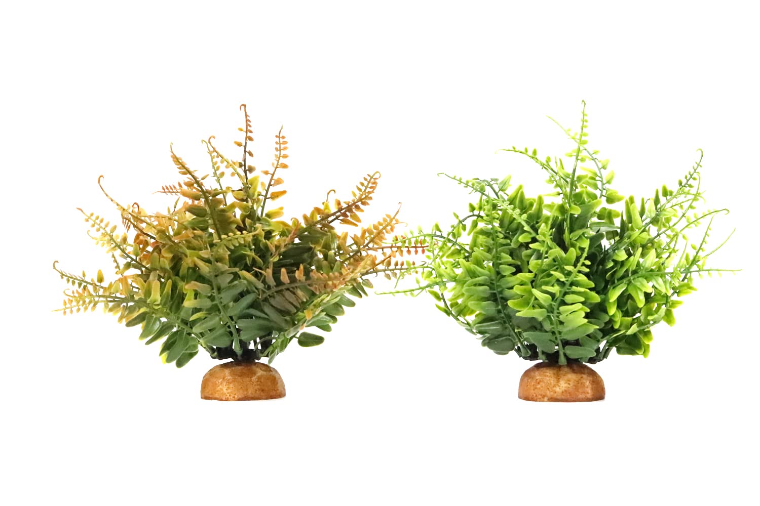 WOLEDOE Fake Green Boston Fern, Reptile Plants for Terrarium, Amphibian Tank Accessories Habitat Decor fit Crested Gecko Leopard Lizard Chameleon Ball Python Snake Frog