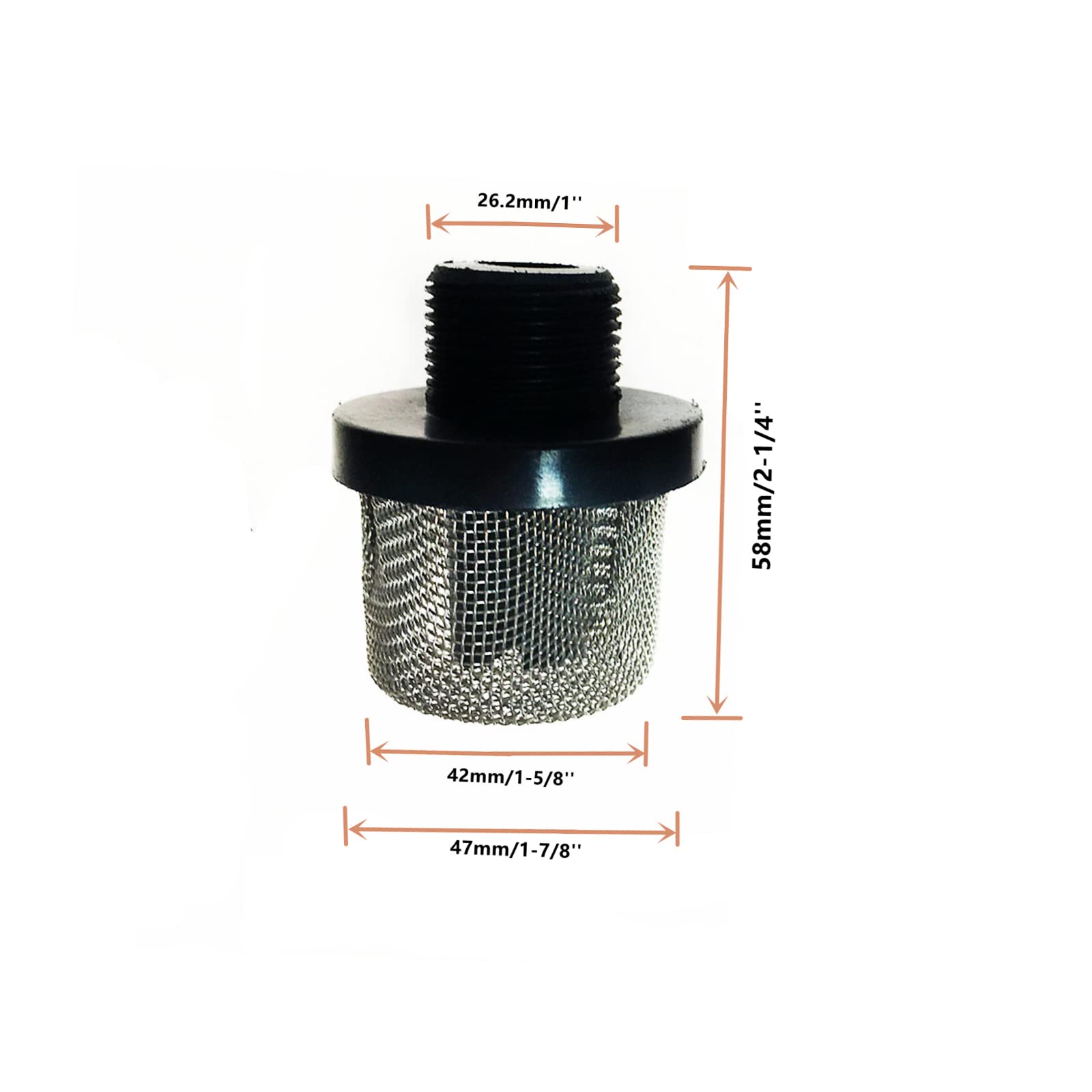 Replaces 288716 Airless Paint Sprayer 3/4-Inch Inlet Strainer Thread for Magnum X5/LTS15, X7/LTS17, ProX7/ProX17, ProX9/ProX19, ProX17/ProLTS 170, X19/ProLTS 190 Airless Paint Sprayers (2-Pack)