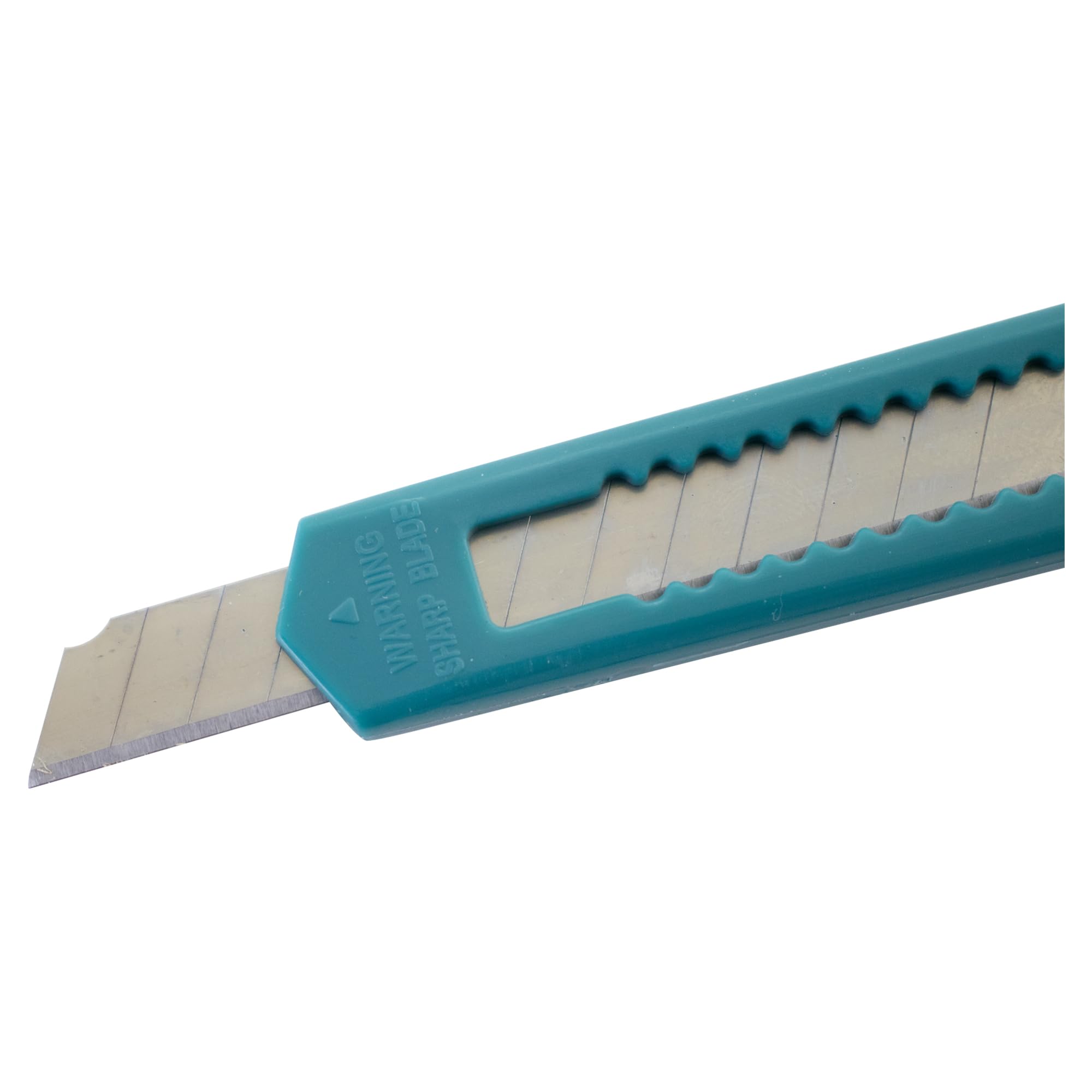 MotoProducts 10 Turquoise Blue Small Retractable Utility Knife Wholesale 5 inch Manual Lock Box Cutter Snap Off Blade