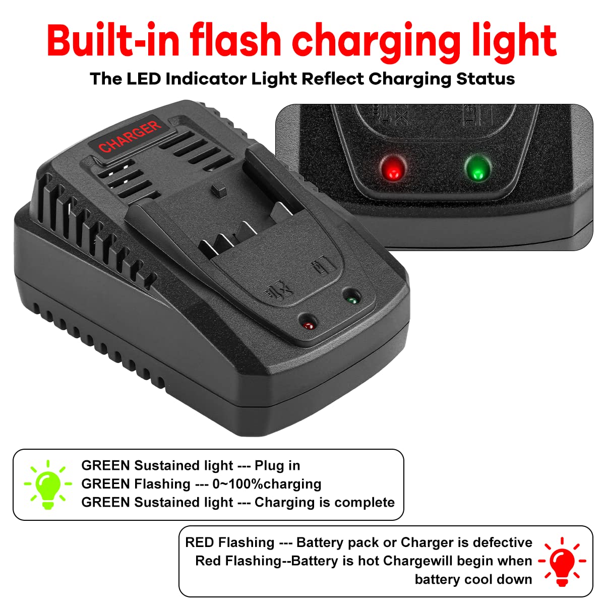 DONGPUCUN Quick Battery Charger for Bosch BC660 14.4V-18V Lithium Battery BC1880 BAT619G BAT619 BAT609G BAT609 BAT618 BAT618G BAT610G BAT614