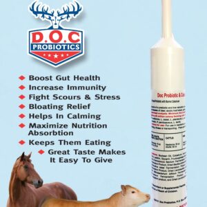 DOC PROBIOTIC Colostrum Paste 300 CC Tube w/Prebiotics and Live Micro Encapsulated Livestock Probiotics Goats, Cows, Horses Sheep, Pigs, Deer