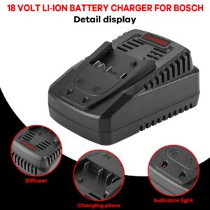 DONGPUCUN Quick Battery Charger for Bosch BC660 14.4V-18V Lithium Battery BC1880 BAT619G BAT619 BAT609G BAT609 BAT618 BAT618G BAT610G BAT614