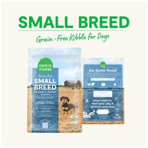 Open Farm Grain-Free Dry Dog Food for Small Breeds, High Protein with Ethically Sourced Ingredients, No Artificial Flavors or Preservatives, Chicken & Turkey Recipe, 4lb Bag (64oz Bag)