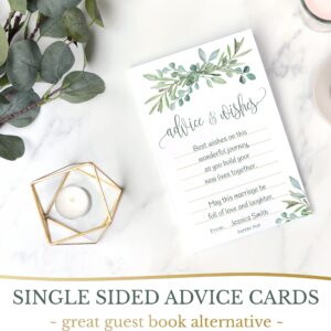 Bridal Shower Games - 5 Activities for 50 Guests - Double Sided Games - Eucalyptus