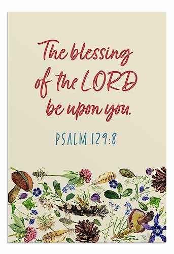 DaySpring - We Give Thanks - 4 Nature Design Assortment with Scripture - King James Version - 12 Thank You Boxed Cards & Envelopes (U0061)