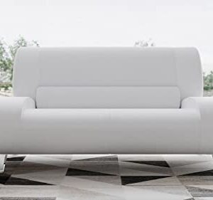 ZURI Modern Aspen Collection - Loveseat - White