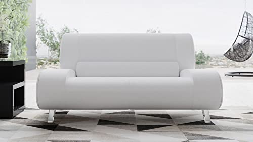 ZURI Modern Aspen Collection - Loveseat - White