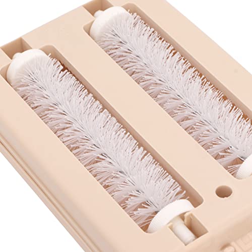 Hand Broom Brushes, Carpet Debris Sweeper Brush with Double Roller, Handheld Sofa Sweeper Brush, Table Sweeper for Bed Desktop