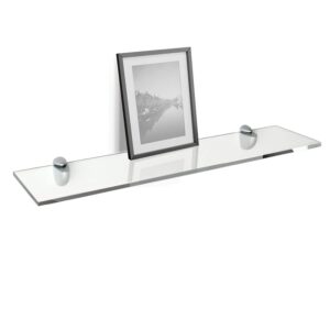 fab glass and mirror custom acrylic glass shelves for wall - 1/2"-1/4" and 1/8".thick glass floating shelves for collectables, photo, toys and home décor