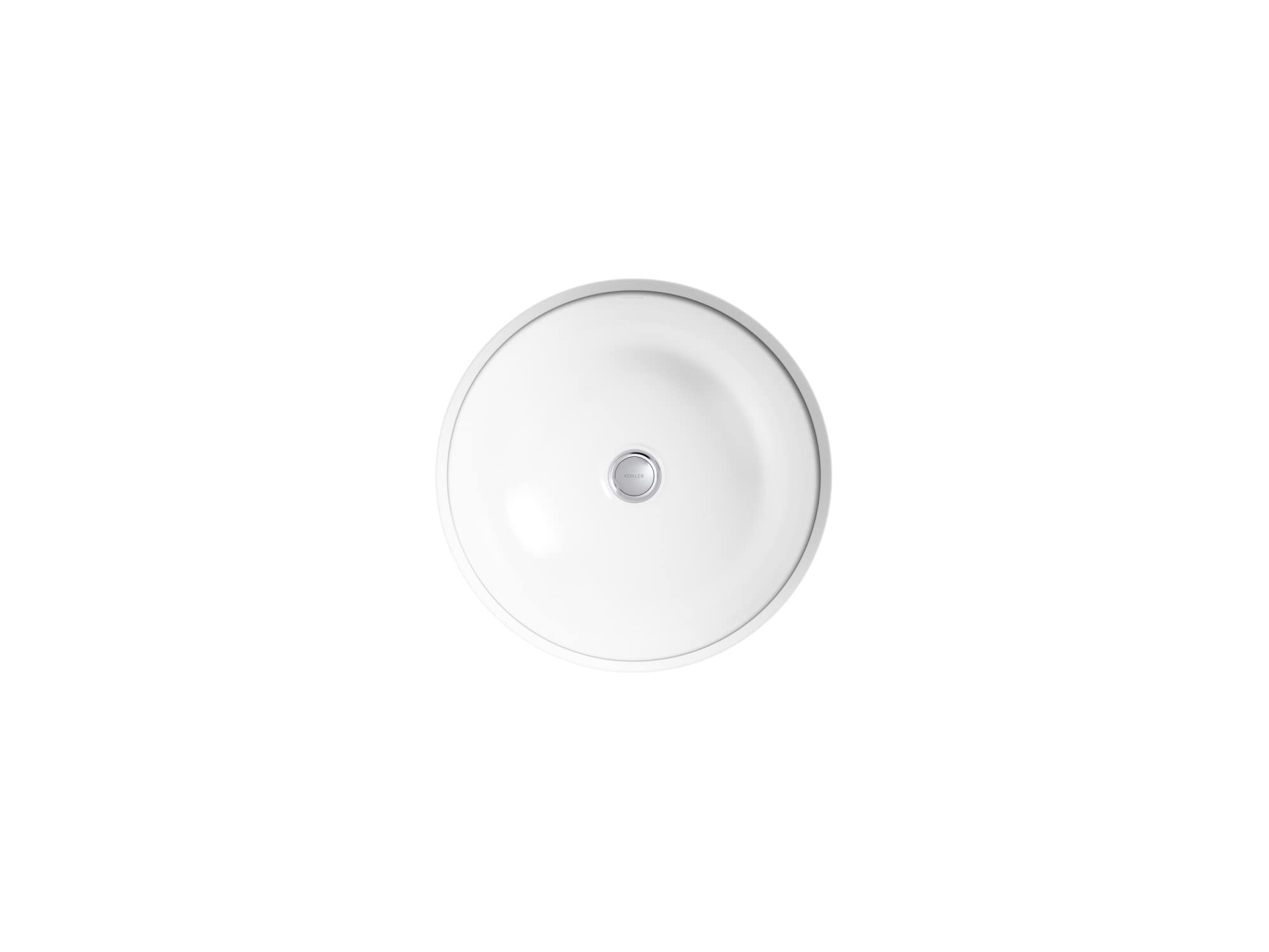 KOHLER K-29000-0 Caxton Undercounter Bathroom Sink, Round, White