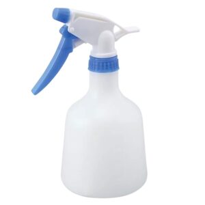 adamas-beta 16oz spray bottle pe plastic spray bottles for cleaning solutions chemicals plant watering hair styling, mist & stream mode, blue