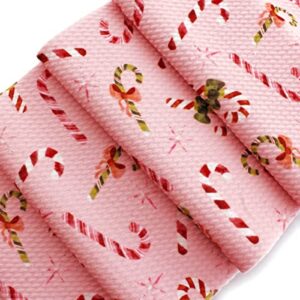 Laurel and Berries Merry Christmas Liverpool Bullet Fabric Textured Knit Jersey 4 Way Stretch - 6 Inch Strip