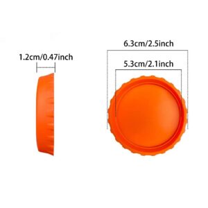 Silicone Can Lids, Soda 6 Pack No Spill Soda Beverage Can Lid Cover Or Protector, No Spill Silicone Can Stopper Covers Fits For Standard