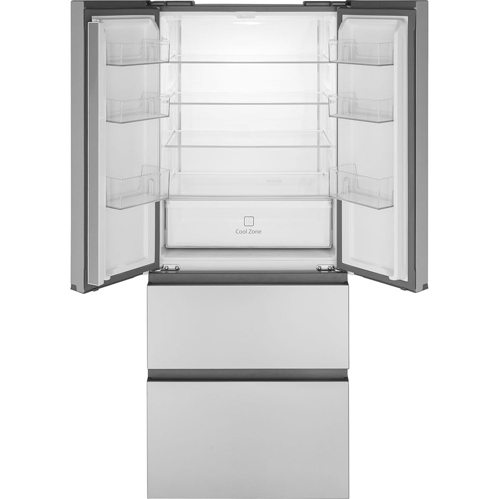 Haier 14.5 Cu. Ft. Fingerprint Resistant Stainless Steel 4 Door Refrigerator