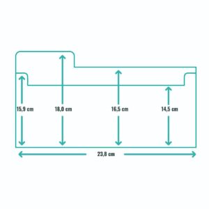 Craftelier - Die and Stamp Storage Box | Includes 6 Dividers, 7 Envelopes and 7 Magnetic Sheets | Size Approx. 26.67 x 22.86 x 19.05 cm (10.5" x 9" x 7.5") - Transparent Colour