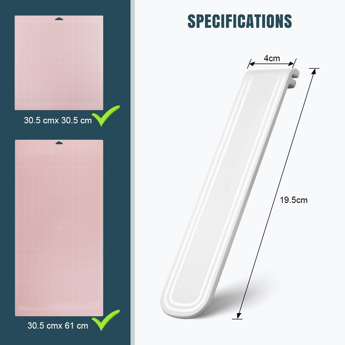 Lenink Extension Tray Compatible with Cricut Maker, Extension Support compatible with Cricut Maker and Cricut Maker 3-Cutting Machine Accessories for 30.5cm (12" x 12") Cutting Mat (to hold large mat)