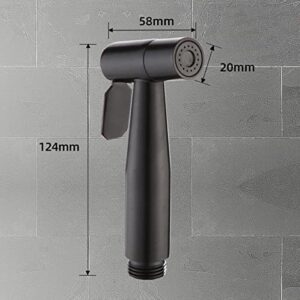 ONEMTB Toilet Bidet Spray Black Handheld Bidet Sprayer Black Bathroom Diaper Sprayer Toilet Shower Head Black Stainless Steel Sprayer Bathtub Bidet Clean