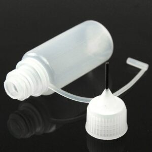 Plastic Squeeze Bottles, Refillable Dropper Bottles with Needle Tip Caps Portable Oil Bottles, Durable Liquid Applicator Bottles(10ml)