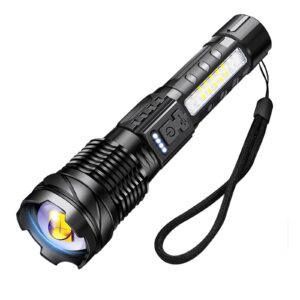 hosonic a76 rechargeable flashlights 20000 high lumens - brightest led flash light 7 modes with cob side light，high powered handheld flashlight for emergency camping