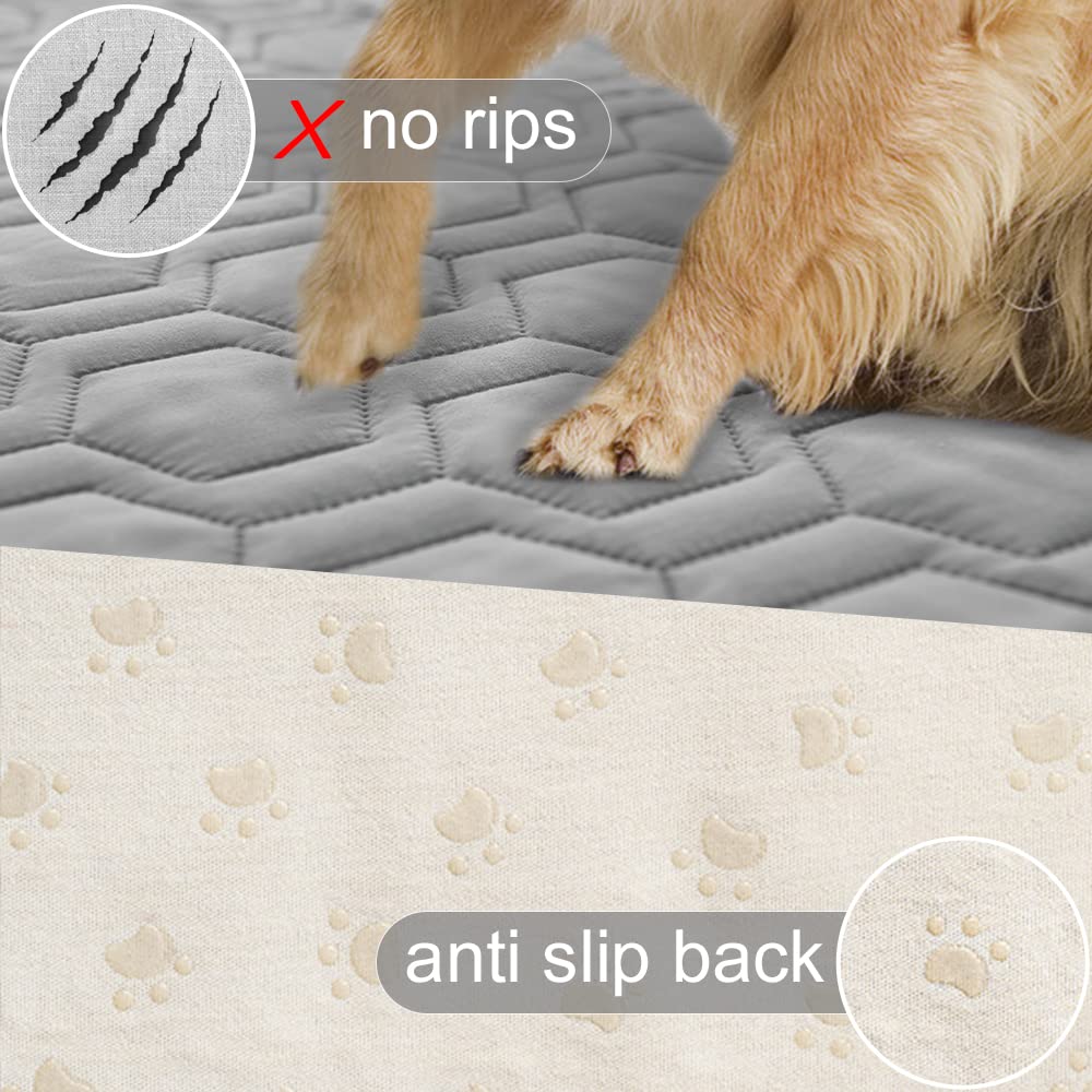 Tcksstex Waterproof and Anti-Slip Dog Bed Cover and Pet Blanket Sofa Pet Bed Mat ，car Incontinence Mattress Protectors Furniture Couch Cover for Most Cats Dogs, Pets