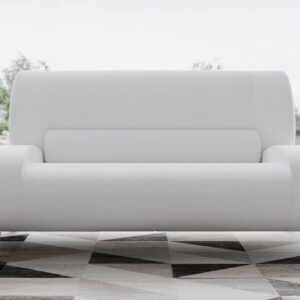 ZURI Modern Aspen Collection - Loveseat - White