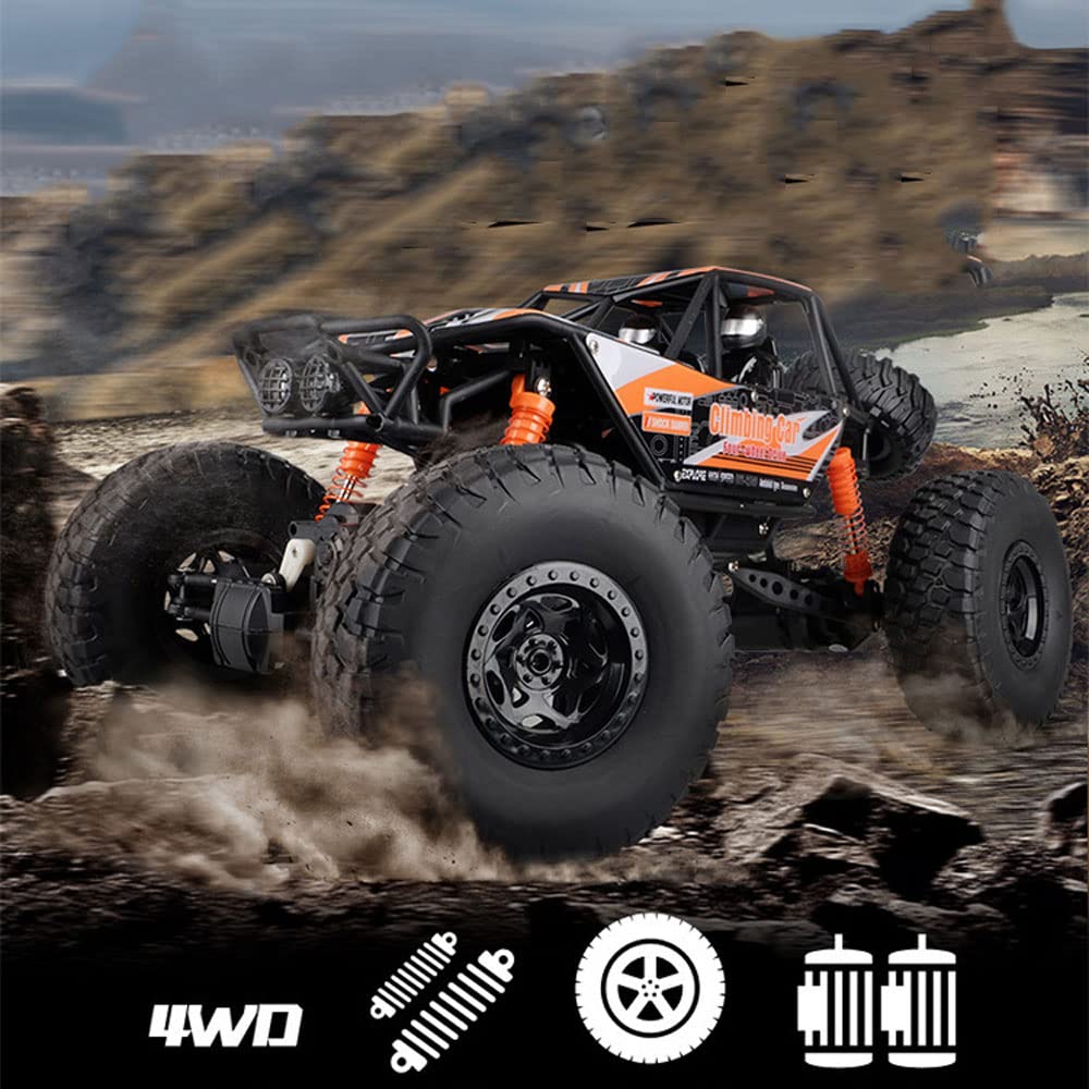 HEBXMF RC Buggy 18.9in Inch Large Off-Road RC Vehicle, 4WD High-Speed Drift Remote Control Car, 2.4G Shock-Absorbing Climbing RC Truck, Electric Toy Racing Car, Children's Gift