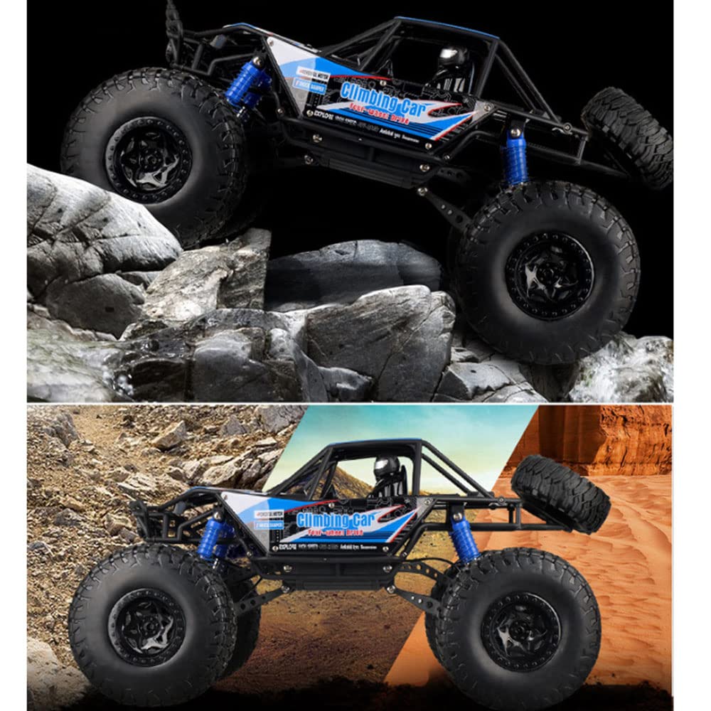 HEBXMF RC Buggy 18.9in Inch Large Off-Road RC Vehicle, 4WD High-Speed Drift Remote Control Car, 2.4G Shock-Absorbing Climbing RC Truck, Electric Toy Racing Car, Children's Gift