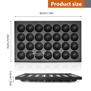 Anxingo Takoyaki Pan - 28 Hole Takoyaki Maker Baking Pan 1.5" Half Sphere Takoyaki Maker for Baking Cooking,Aluminium