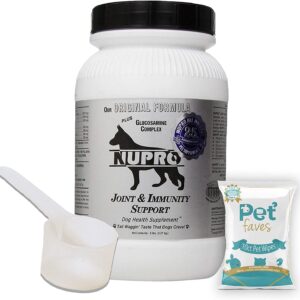 Nutri-Pet Research Silver for Dogs Hip and Joint Supplement for Dog 5LB with 10ct Pet Wipes