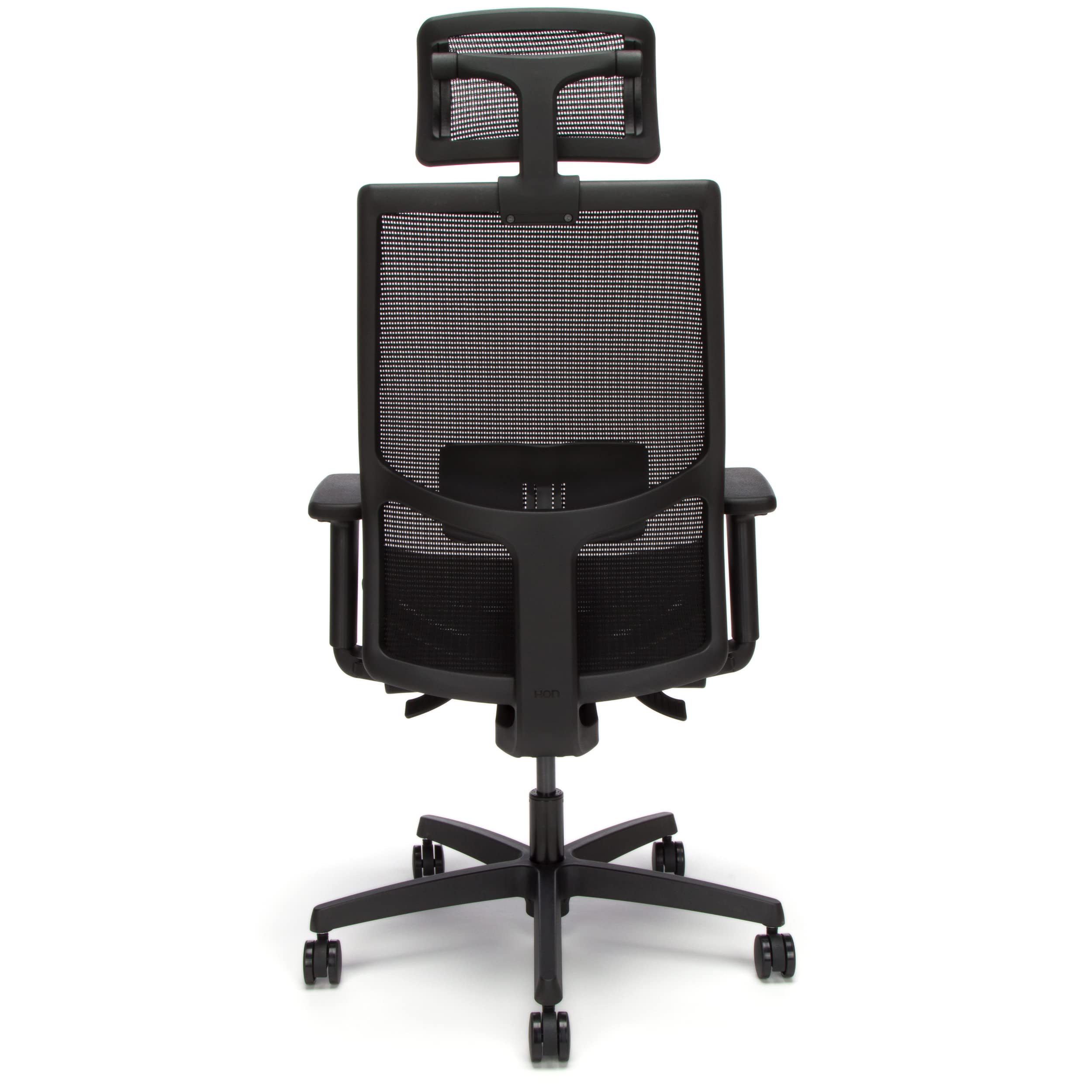 HON Ignition 2.0 Ergonomic Office Chair with Headrest - High Back Mesh Office Chair, Adjustable Lumbar Support, Armrests, Synchro-Tilt Recline - Home Office Desk Chair Comfortable for Long Hours