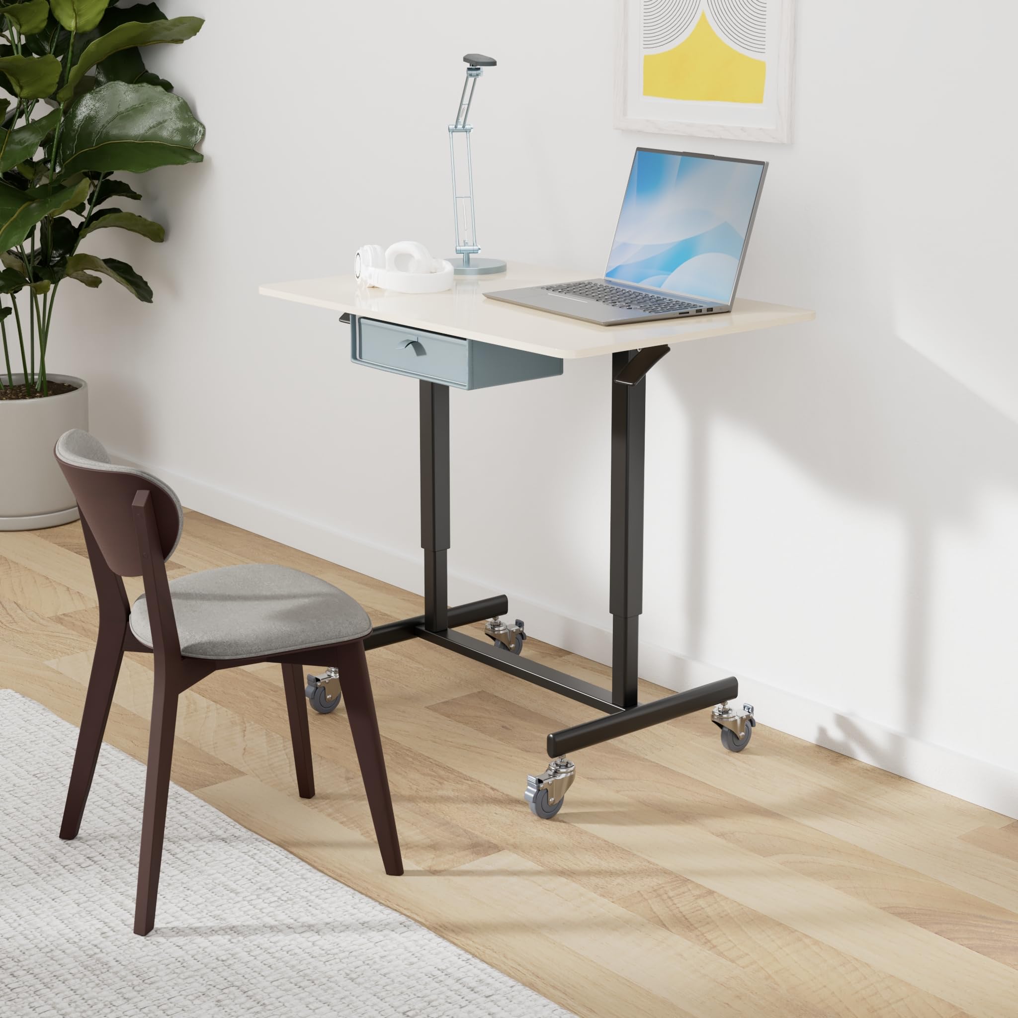 BetterHabitat Portable Height Adjustable Home Work Desk | Extremely Versatile & Durable | Imagine the Possibilities | Weatherproof: Indoor or Outdoor! 36"x24", Height Adjusts 30"- 46" | 3 yr warranty