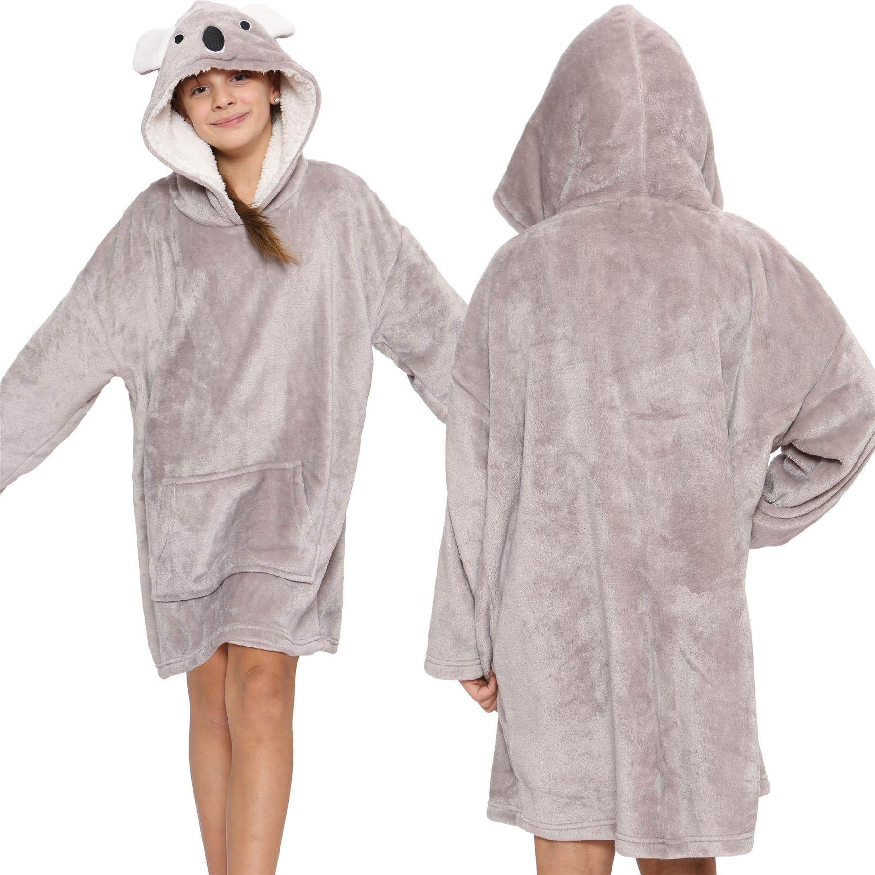 A2Z 4 Kids Girls Boys Oversized Hoodie Printed Snuggle Comfy Blanket Super - Snuggle 950 Koala_.Kids