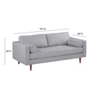 TOV Furniture Cave Gray Tweed Loveseat