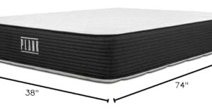 Brooklyn Bedding Plank Firm Luxe Twin Mattress |Two-Sided TitanFlex Firm/Ultra Firm Technology |Cooling Top |10 Year Warranty