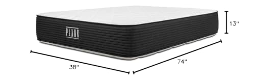 Brooklyn Bedding Plank Firm Luxe Twin Mattress |Two-Sided TitanFlex Firm/Ultra Firm Technology |Cooling Top |10 Year Warranty