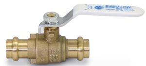 3/4" press ball valve full port