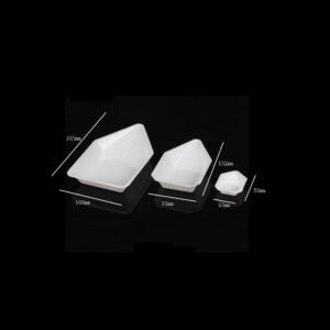 15 Pieces Weigh Boats Boat-Shaped Pour Boats Weighing Boats 10ml 70ml 150ml Plastic Scale Trays Plastic Weigh Dishes Lab Dish Container Lab Weighing Dishes for Weighing Mixing(White, 3 Size)