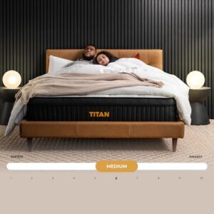 Brooklyn Bedding Titan 13" Hybrid Luxe Mattress for Plus Size Sleepers with Cooling Cover, Twin XL