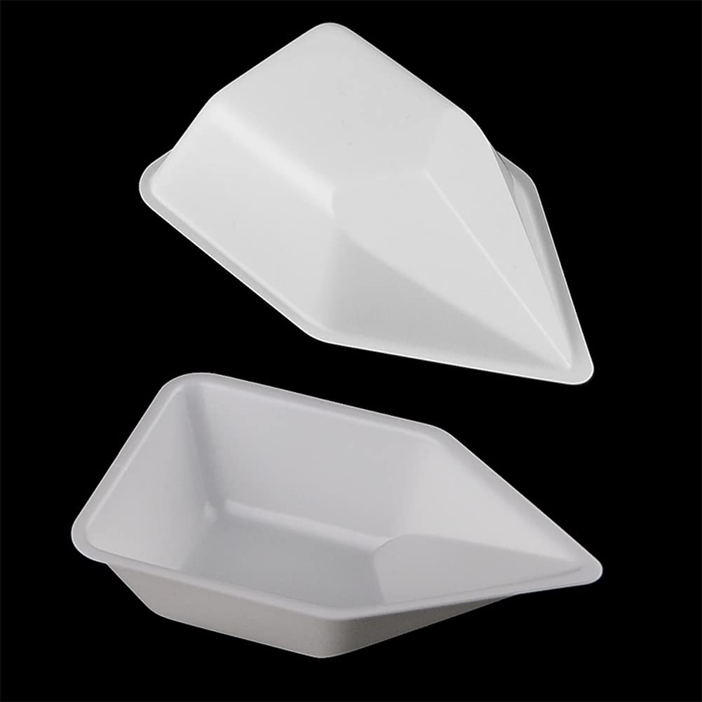 15 Pieces Weigh Boats Boat-Shaped Pour Boats Weighing Boats 10ml 70ml 150ml Plastic Scale Trays Plastic Weigh Dishes Lab Dish Container Lab Weighing Dishes for Weighing Mixing(White, 3 Size)