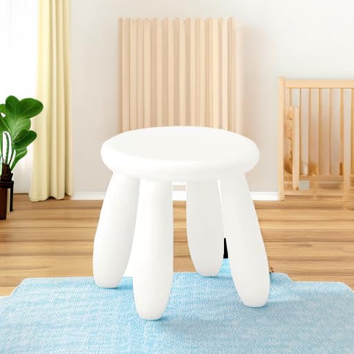 Kids Step Stool, Kindergarten Study Stools, Lightweight Footstools are Sturdy and Durable, Very Suitable for Use in The Kitchen, Bathroom and Bedroom (White)