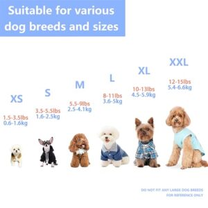 Paiaite 6 Pieces Dog Striped Shirt Cotton Sleeveless Puppy Dog Shirts Breathable Pet Apparel Tank Top Colorful Puppy Sweatshirt Dog Clothes for Small Medium Dogs XS