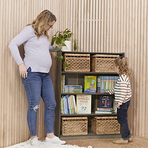 ECR4Kids Classic Bookcase, 48in, Adjustable Shelves, Grey Wash