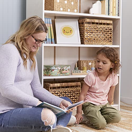 ECR4Kids Classic Bookcase, 60in, Adjustable Shelves, White Wash