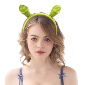 hodrme plush green monster ears headband-halloween christmas festival theme party animal cosplay costume headbands