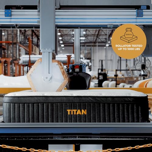 Brooklyn Bedding Titan 13" Hybrid Luxe Mattress for Plus Size Sleepers with Cooling Cover, Twin XL