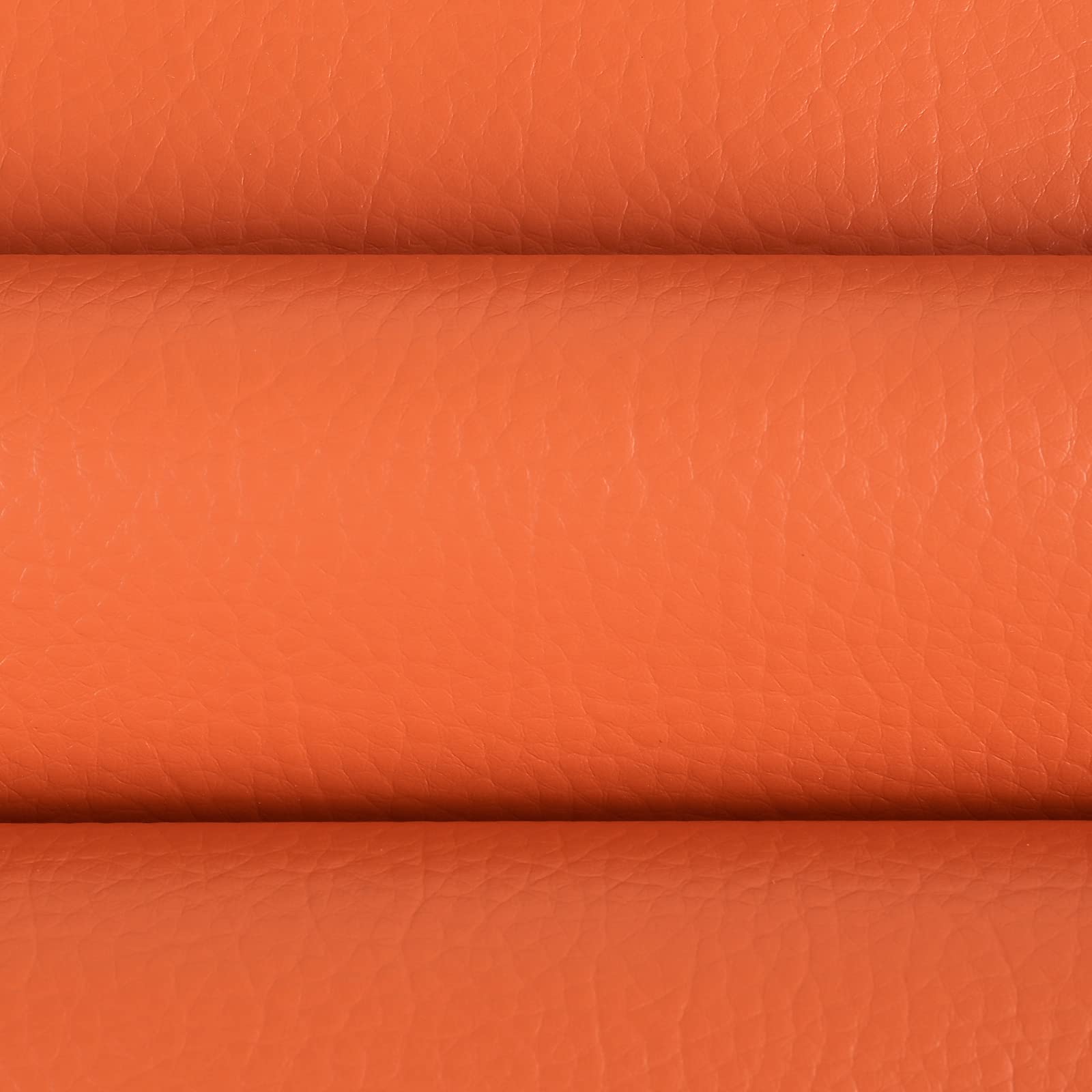 Osunnus Faux Leather Upholstery Fabric by The Yard Vinyl Fabric 55" Wide Outdoor PU Leather Sheets for Home Decor DIY Crafts Chair Furniture Car Marine Upholstery, 1 Yard Orange