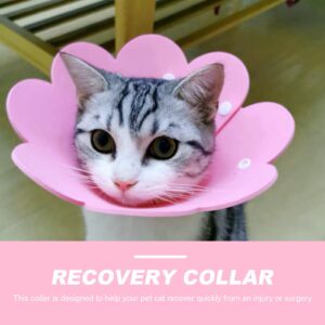 ULTECHNOVO Cat Recovery Collar, Cat Recovery Collar Protective Cat Collar Cat Cone Collar Licking Collar Cat Neck Cone Kitten Recovery Collar Pet Eva -Scratch