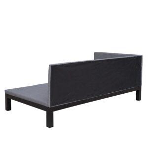 Merax, Gray Upholstered Daybed/Sofa Frame/Wood Floor Linen Cover Mattress/Futon Sleeper Beds, Twin Size